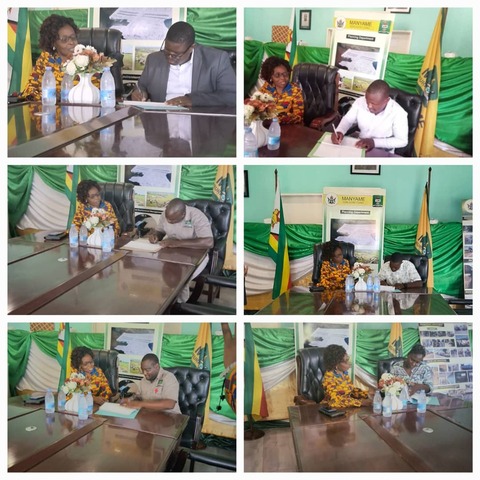 Manyame RDC Heads of Department Performance Contract Signing 2026